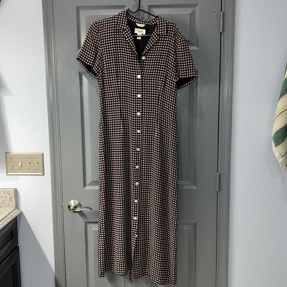 Pure Silk Long Lined Dress